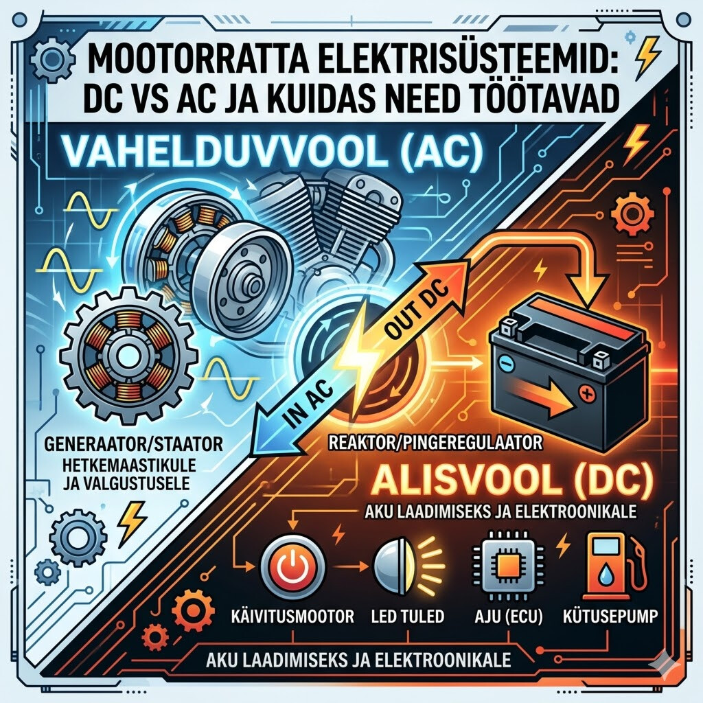 Motorcycle Electrical Systems: DC vs AC and How They Work