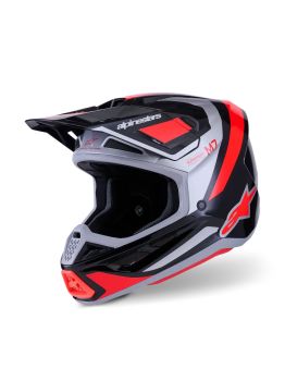 HELMET SM7 RISE BLK/RD/SILV XL