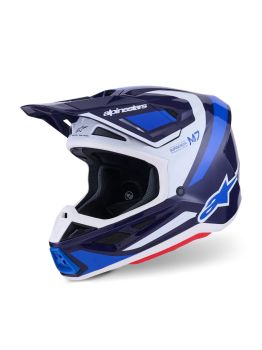 HELMET SM7 RISE BLUE/WHITE XL