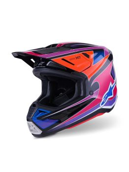 HELMET SM7 FUSE BLU/PU/PINK M