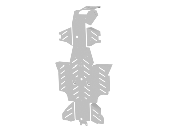 Põhjakaitse täis komplekt (alumiinium): Yamaha Grizzly 450 (-2008)