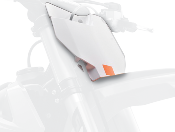 PLATE#FRT KTM 19- WH