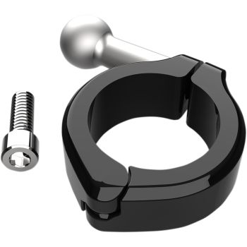 CLAMP ALUM BLACK 1.25"