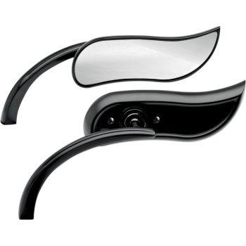 MIRROR UPSWEPT BLK LEFT