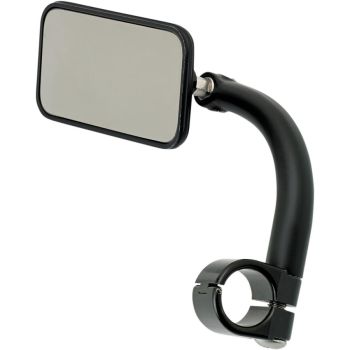 MIRROR REC CLAMP ON 1 BK