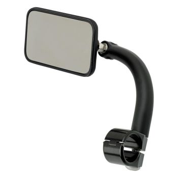 MIRROR REC CLAMPON 7/8 BK