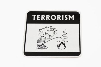 Kleebise Terrorism 110mm x 110mm