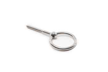 Ring Eye Bolt with wood thread AISI316 8x80mm