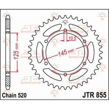 Tagumine hammasratas JT 45T 520
