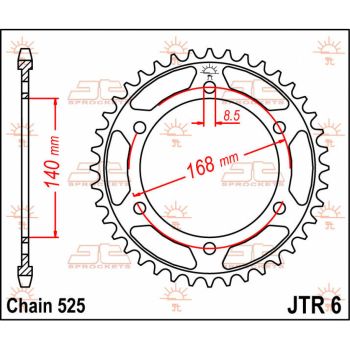 Tagumine hammasratas JT 41T