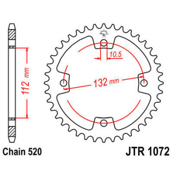 SPROCKET REAR 520 36T