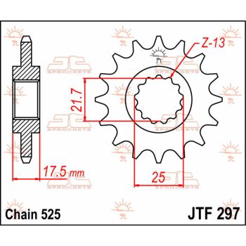 Esimene hammasratas (veohammasratas) JT 15T 525