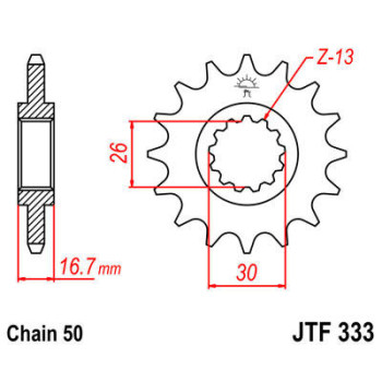SPROCKET FRONT 530 14T