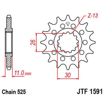 SPROCKET C/S R1 FZ09 15T