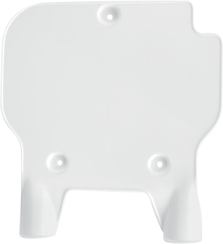 FRT #PLATE KX80 91-97 WHT