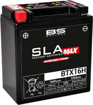 BS Battery BTX16H (FA) SLA MAX - Sealed & Activated