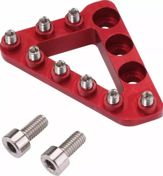 LARGE ALUM REAR BRAKE TIP RED