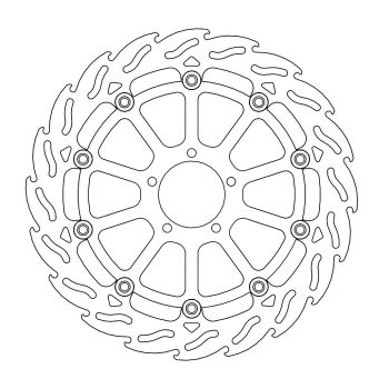 BRAKE DISC FLAME FRONT L