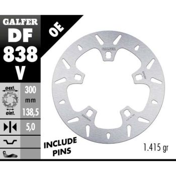 BRAKE DISC FIXED ROUND