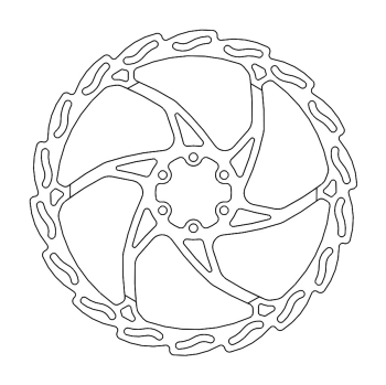 "BRAKE DISC FLAME MTB 203X2.0"