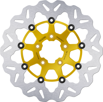 BRAKE DISC FLOAT WAVE GOLD