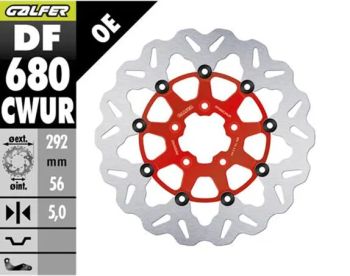 BRAKE DISC FLOAT WAVE RED