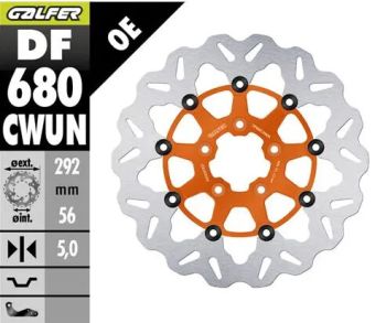 BRAKE DISC FLOAT WAVE ORANGE