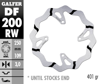 BRAKE DISC WAVE FIXED GROOVED