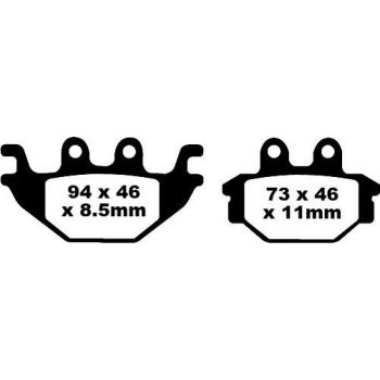 BRAKE PAD ORGANIC FA377