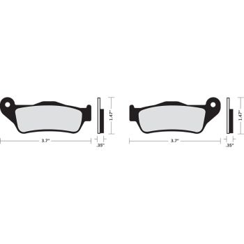 BRAKE PAD - DRAG ORGANIC