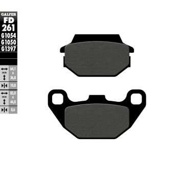 BRAKE PAD SCOOTER ORGANIC