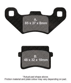 BRAKE PAD CARBON SCOOTER