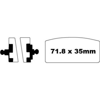 BRAKEPAD SEMISNTRD FA22V