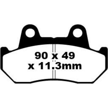 BRAKEPAD SEMISNTRD FA69/3V