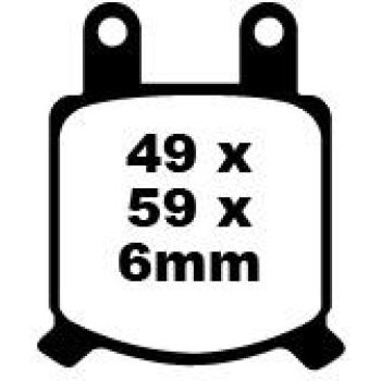 BRAKEPAD SEMISNTRD FA76V