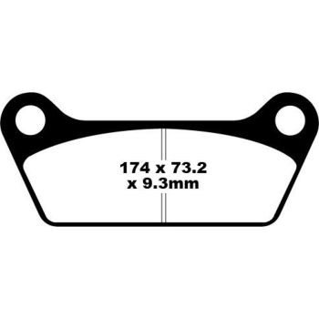 BRAKEPAD SEMISNTRD FA79V