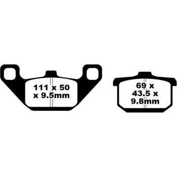BRAKEPAD SEMISNTRD FA85V
