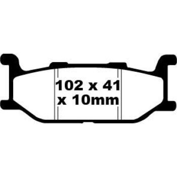BRAKEPAD SEMISNTRD FA179V