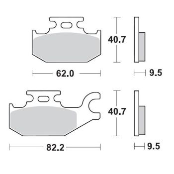 MM BRAKEPAD BOMBARDIER