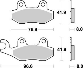 MOTOMASTER BRAKEPAD NITRO