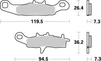 MOTOMASTER BRAKEPAD NITRO