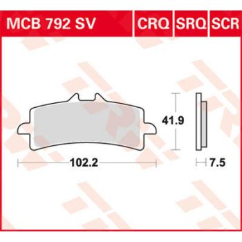 BRAKE PAD SINTER RACE LONGLIFE