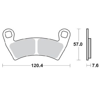 BRAKE PAD SINTER ATV NITR
