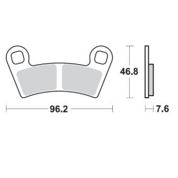 BRAKE PAD SINTER ATV NITR