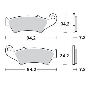 BRAKE PAD SINTER RACE MX