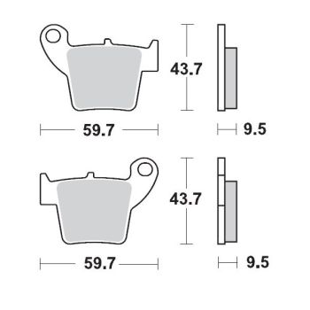 BRAKE PAD SINTER RACE MX