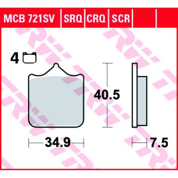 BRAKE PADS SINTER TRACK