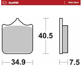 BRAKE PAD SINTER SPORT REAR