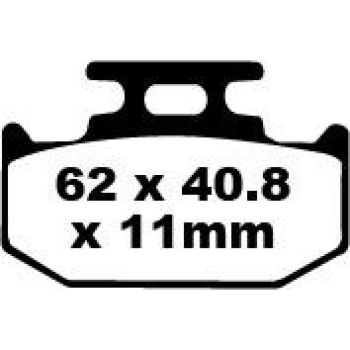 BRAKE PAD EBC FA152/2TT