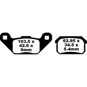 BRAKE PAD EBC FA431TT